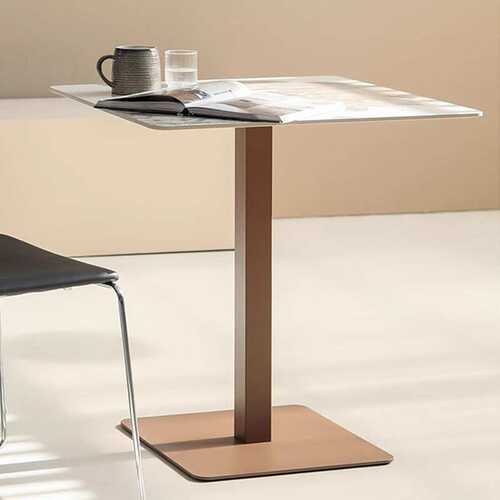 高品质岩板家用餐桌现代简约商务桌小户型实用洽谈桌户外创意方桌