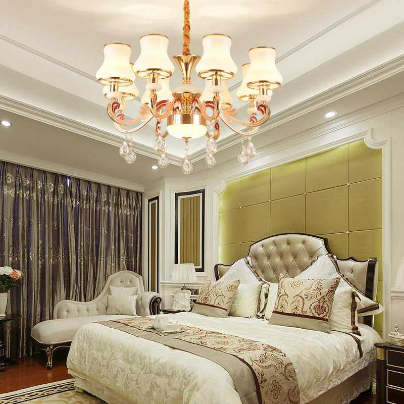 欧式锌合金现代奢华简约餐厅客厅灯酒店卧室书房别墅防玉水晶吊灯,3C数码配件,USB灯,淘宝优惠券,粉丝福利购,淘宝优惠卷