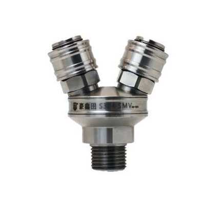 不锈钢C式快速接头4分气动SMV圆二通圆三通304真空负压气动接头