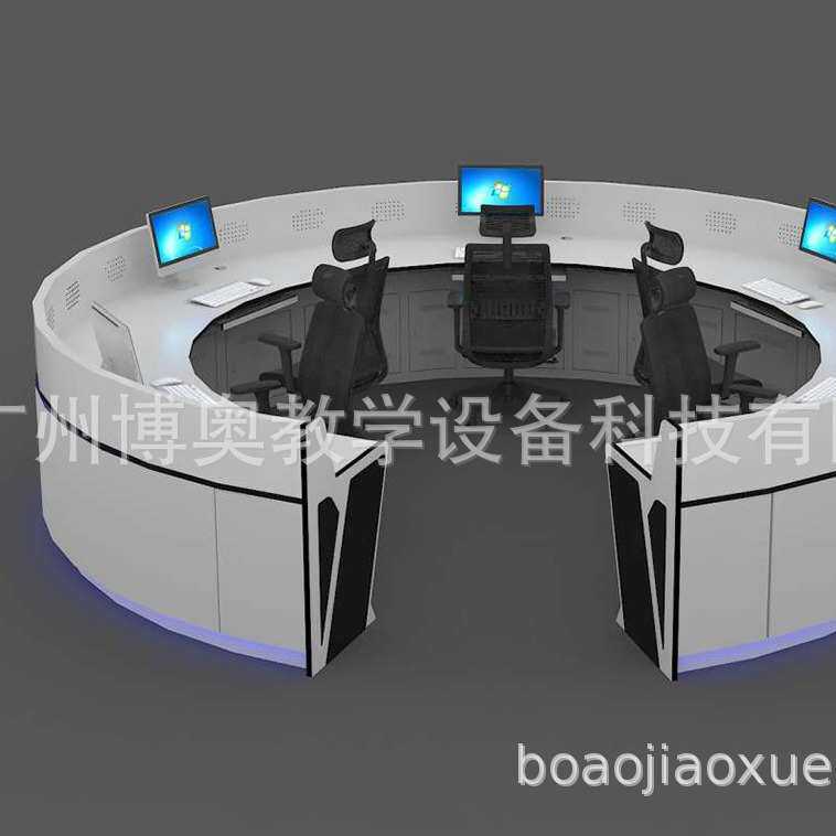 钢制操作台 视频监控操作台 电动升降显示器沙盘操作控制中心