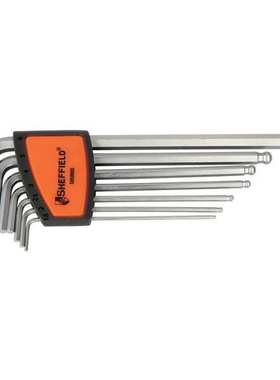 钢盾工具 7件套S2合金钢公制加长球头内六角扳手S050005