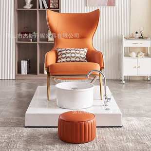 美甲沙发皮革足浴按摩椅手足护理多功能洗脚椅专用美睫沙发美足椅