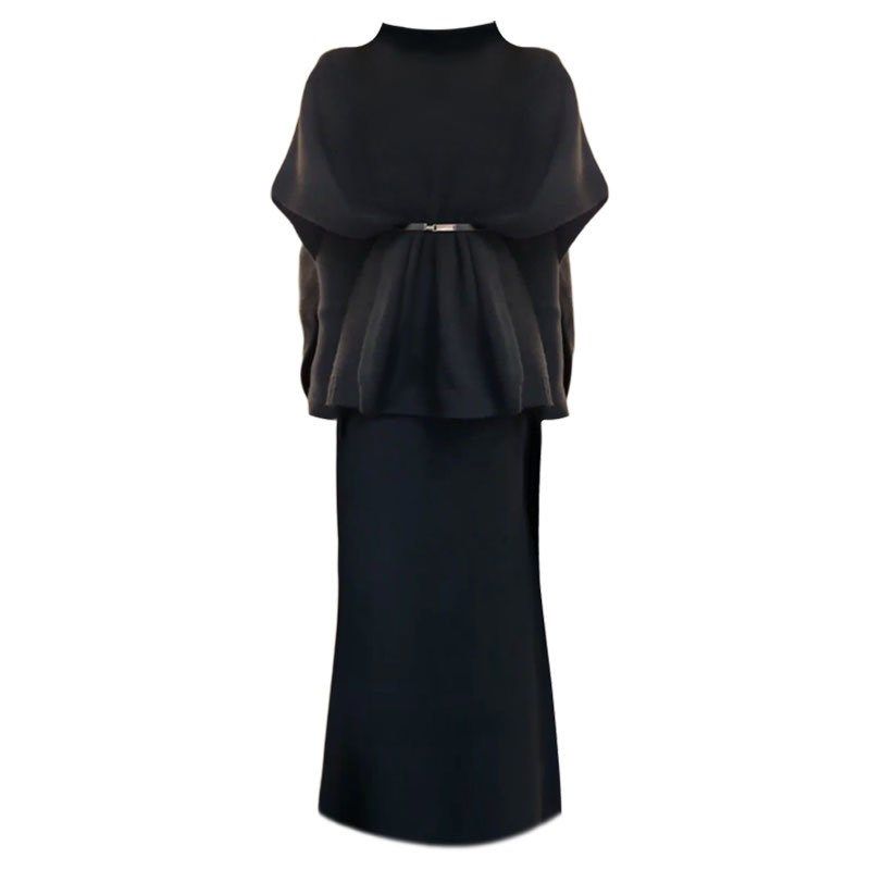 大码胖妹妹高级感韩版气质斗篷高领显瘦毛衣外套女秋冬连衣裙套装,女装/女士精品,时尚套装,淘宝优惠券,粉丝福利购,淘宝优惠卷