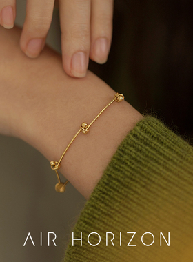 个性小众设计感时尚手链女圆珠豆豆结冷淡风小众轻奢闺蜜手饰品