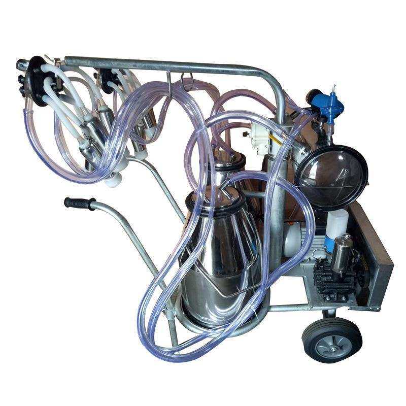 牛羊挤奶机大型移动式真空泵 活塞式四头挤奶机牛羊挤奶器