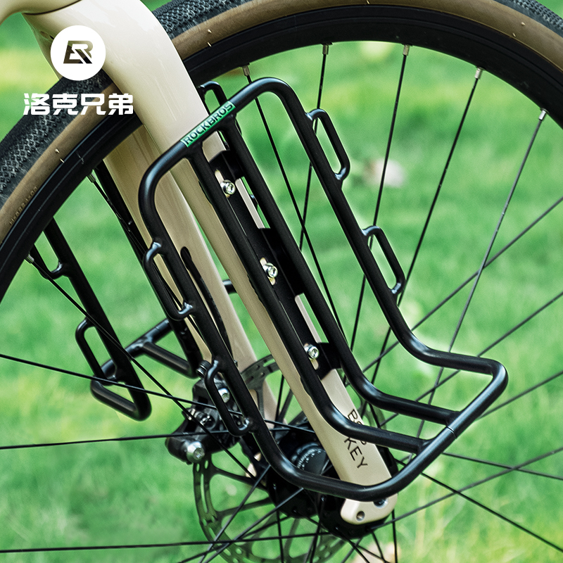 洛克兄弟自行车前叉货架r山地公路车旅行车前货架载物车筐车包支