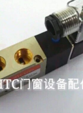 0-塑加工二配件电磁阀4V210断桥铝合金设备通WC换向五位阀8门窗钢