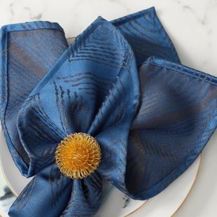 高档酒店专用口布擦杯布西餐厅餐巾布折花家用餐桌餐布方巾垫布