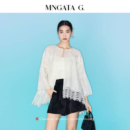 MNGATA G./曼加塔【千与千寻】真丝夏日新中式中国风上衣5012565