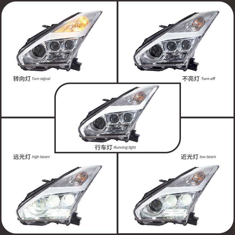 适用尼桑GTR大灯总成08-23款改装车灯低升高LED透镜大灯改装总成,3C数码配件,USB灯,淘宝优惠券,粉丝福利购,淘宝优惠卷