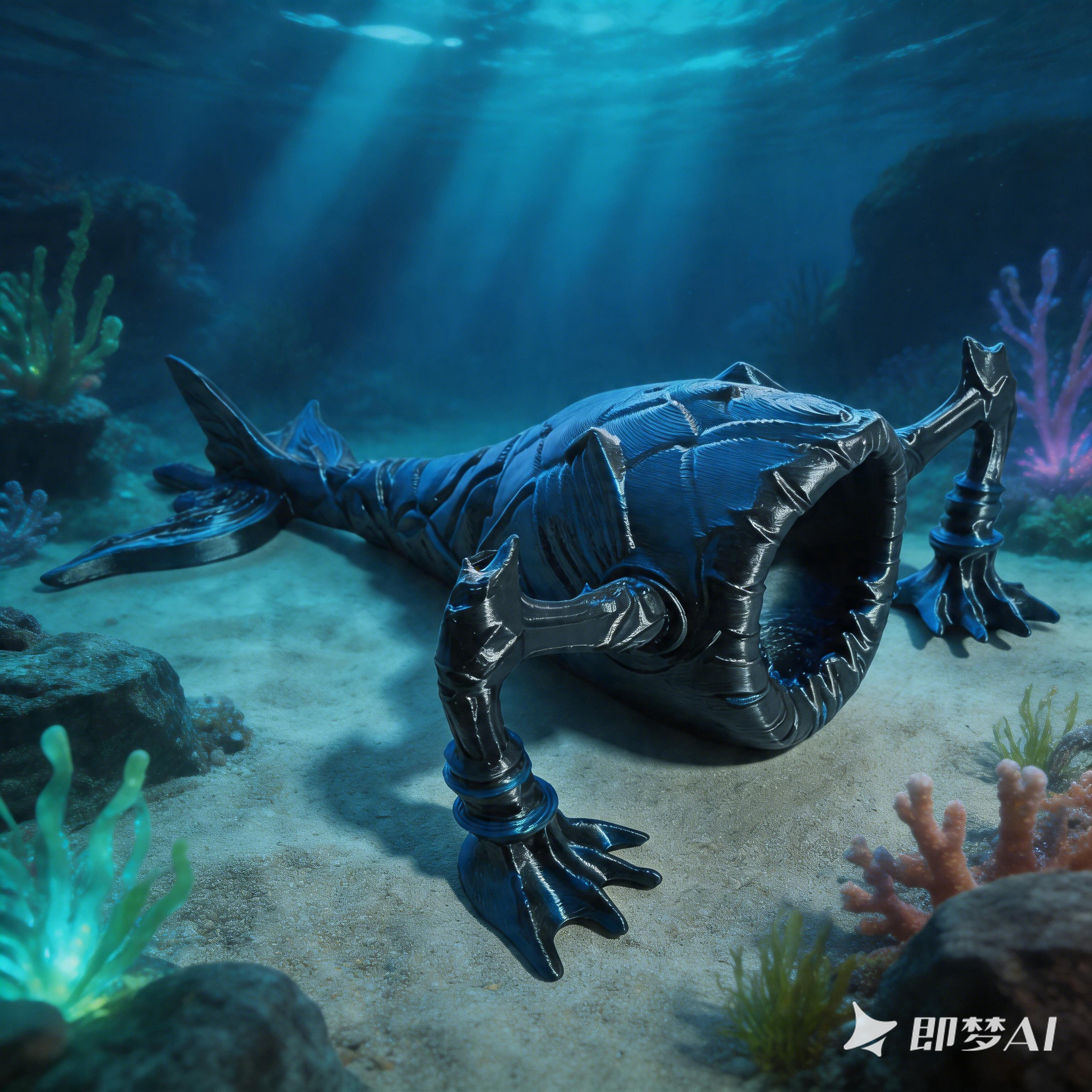 深海迷航3D打印玛雅MAJA海怪巨兽死神利维坦巨怪兽食海者玩具模型