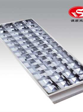 T8/3*36W明装格栅灯盘LED三管600*1200mm明装格栅灯盘18w哑光