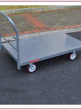 Schmeid/施盾900Kg单层固定扶手钢制手推车 760*1525车间重型拉车