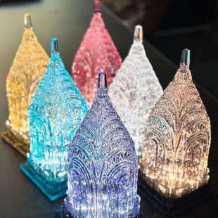 新款 捷克Bohemia轻奢台灯客厅卧室清吧民宿水果糖色触摸氛围台灯