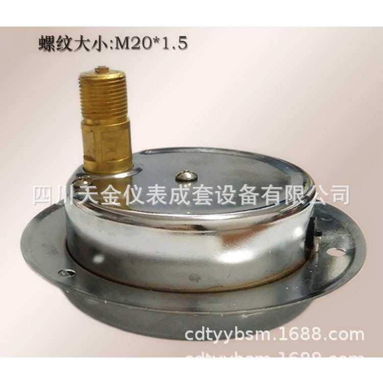 红旗轴向带边耐震压力表YN-100ZT充油防震水油压表0-1 1.6 2.5mpa,3C数码配件,USB灯,淘宝优惠券,粉丝福利购,淘宝优惠卷