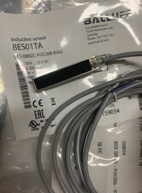 巴鲁夫/BALLUFF 接近开关 BES01TA BES Q08ZC-POC20B-BV02