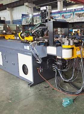 全自动款式弯管机圆管方管电动弯圆弧38CNC-3A-1S弯管冲孔一体机