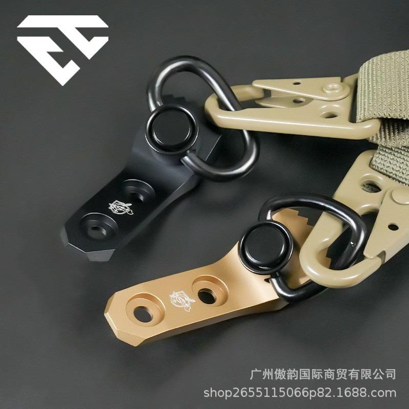 KAC金属高品质挂扣MLOK系统快拆QD背带扣QD绳扣环快速释放吊索扣