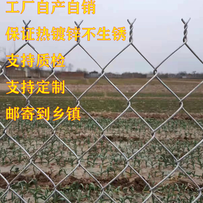 热镀锌钢丝网勾花网围栏养殖护栏网牛羊猪狗菱形不锈防护围网栅栏