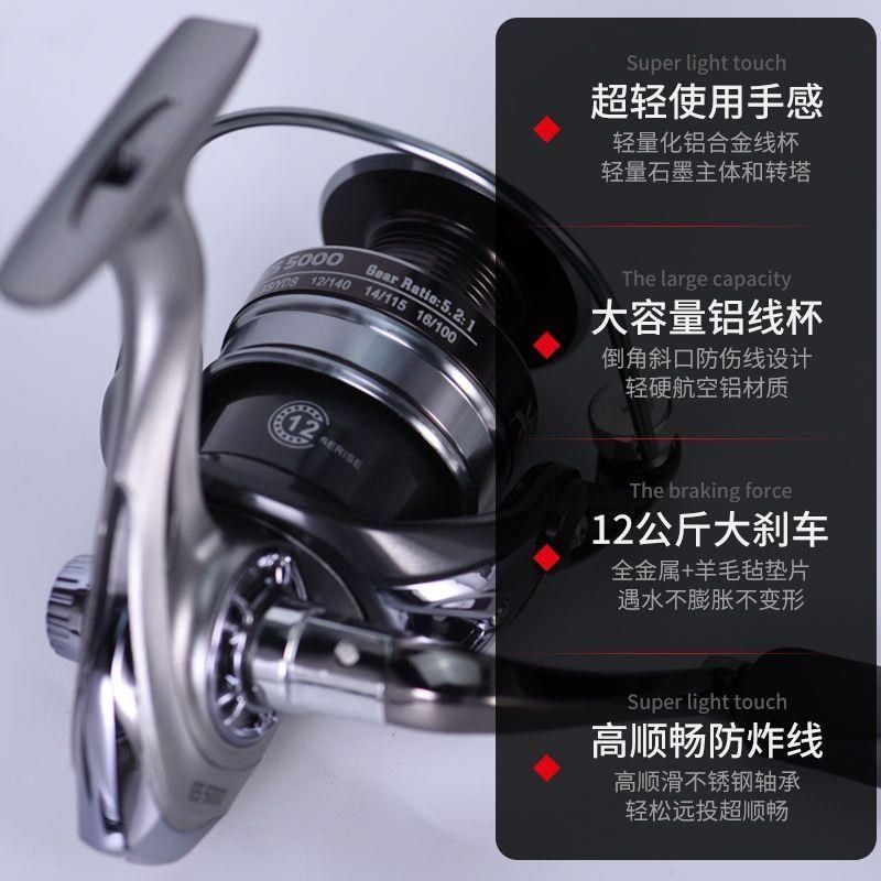 渔轮路亚纺车轮全金属鱼线海钓手摇不锈钢海杆轮渔线轮远投海竿轮,居家日用,其它,淘宝优惠券,粉丝福利购,淘宝优惠卷