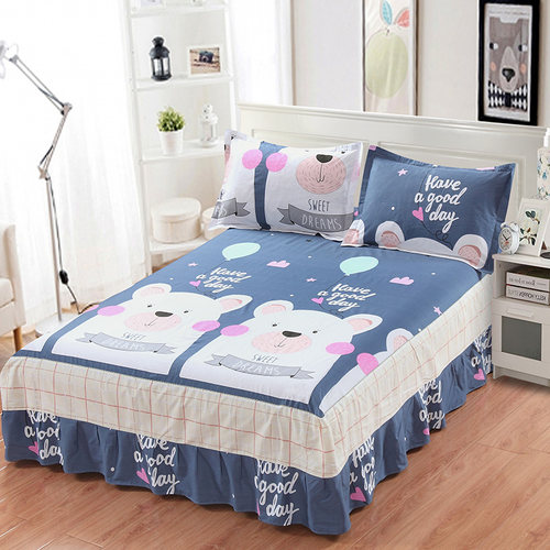 定做纯棉公主床裙单件女孩全棉床罩90X190cm 135X200cm 80X200cm