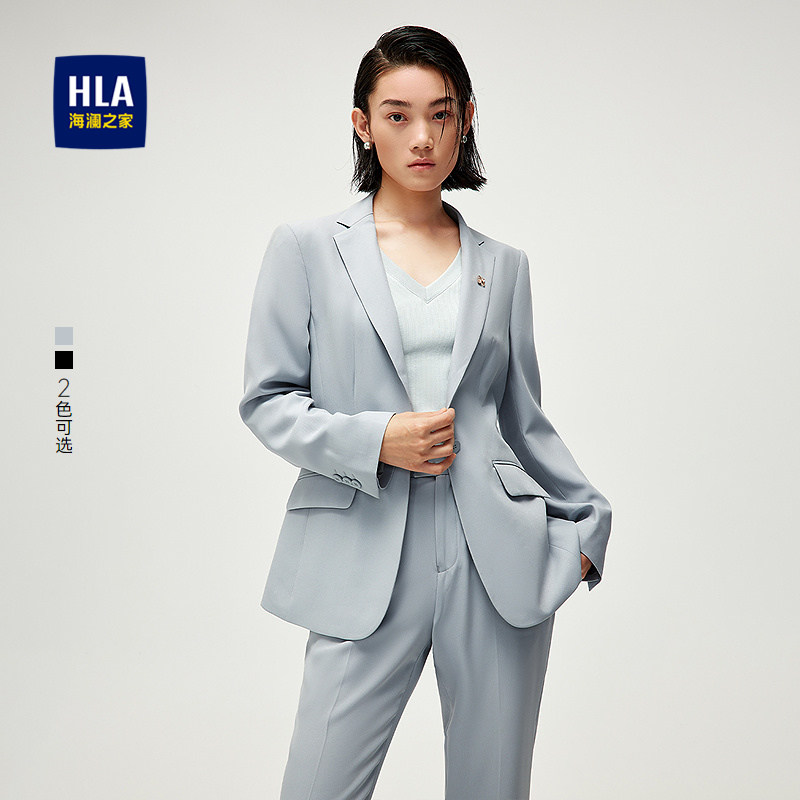 HLA/海澜之家仿毛西服套装25春秋新干练商务正装气质宴会礼服女