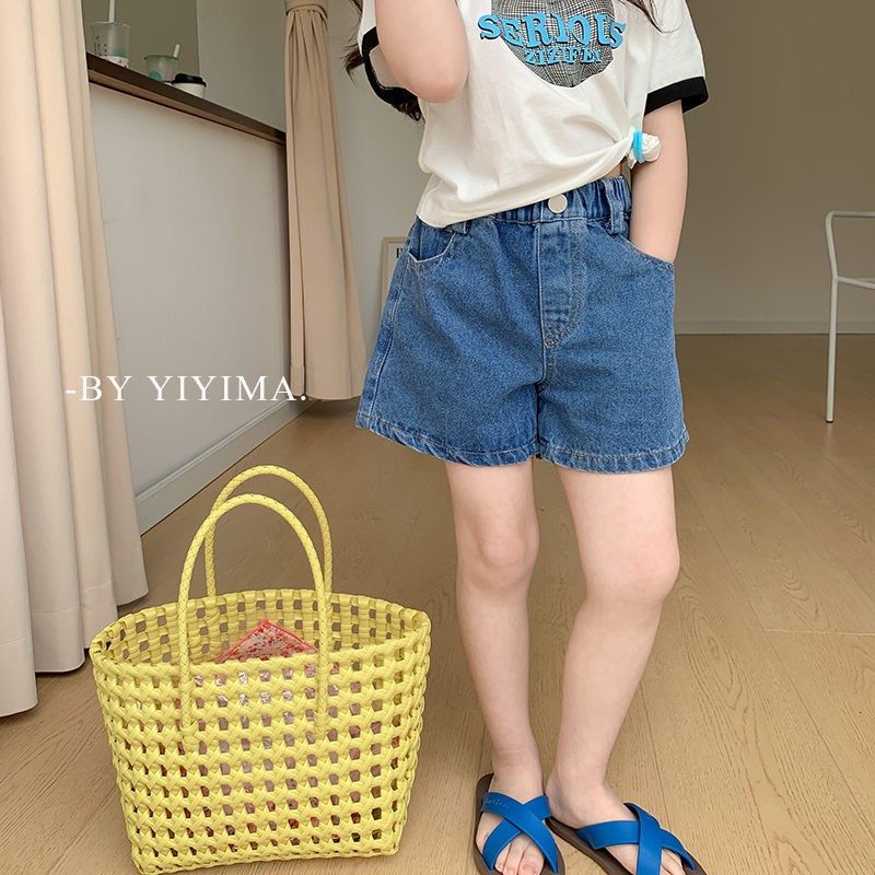 夏装新款童装儿童牛仔短裤2024韩版时尚女童热裤小中童外穿裤子潮,童装/婴儿装/亲子装,裤子,淘宝优惠券,粉丝福利购,淘宝优惠卷