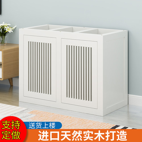 定做鱼缸底柜实木鱼缸柜子底滤鱼缸底座承重鱼缸架子新中式水族箱