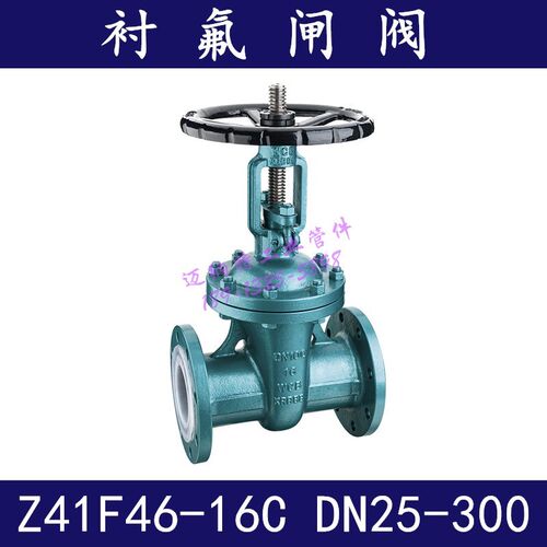 碳钢衬氟铸钢闸阀  Z41F46-16C 衬F46闸阀 铸钢 手动衬氟阀门