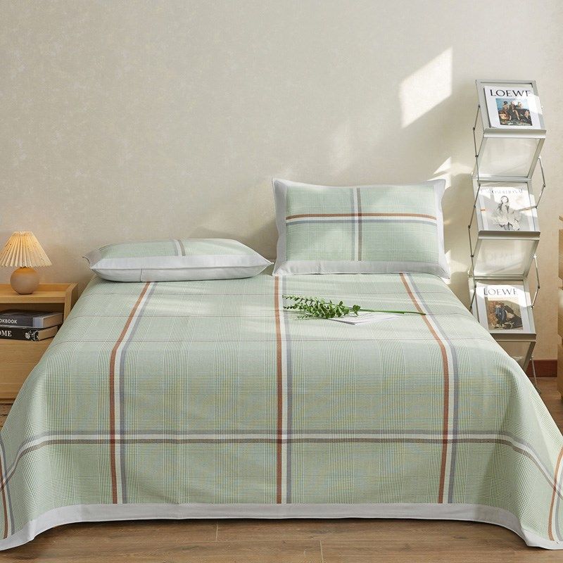 高端纯棉老粗布凉席三件套加厚纯色全棉床单水洗特厚棉麻亚麻席子,床上用品,凉席/草席/麻席,淘宝优惠券,粉丝福利购,淘宝优惠卷