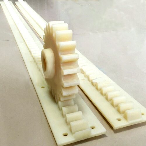 尼龙齿条 耐磨耐高温非标尼龙塑料齿条 图纸定做传动塑料齿轮齿条