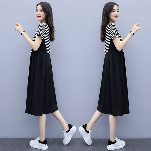 孕妇连衣裙夏装时尚款哺乳衣服夏季洋气宽松裙子2020辣妈外出潮装