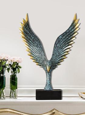 创意简约家居大鹏展翅品摆件欧式现代饰品电视柜办公室