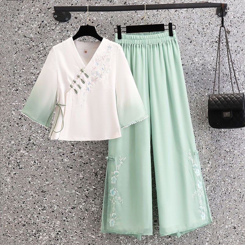 新中式套装民国风盘扣旗袍茶艺上衣汉服茶楼养生馆采耳师工作服女,女装/女士精品,上衣,淘宝优惠券,粉丝福利购,淘宝优惠卷