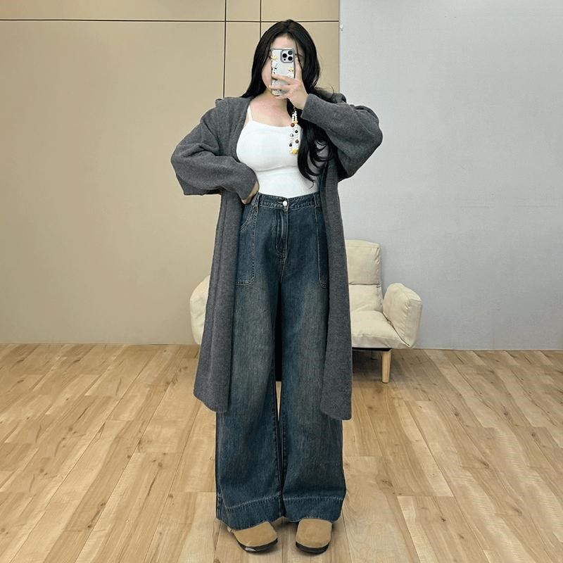 300斤胖mm大码女装复古阔腿牛仔裤女秋季新款裤子梨形身材直筒裤,女装/女士精品,大码裤装,淘宝优惠券,粉丝福利购,淘宝优惠卷