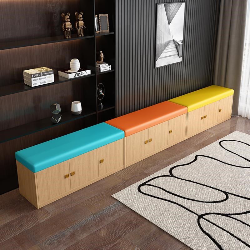 门口一体书柜加带门收纳换鞋软包沙发凳子儿童活动鞋柜实木多功能,收纳整理,收纳凳,淘宝优惠券,粉丝福利购,淘宝优惠卷