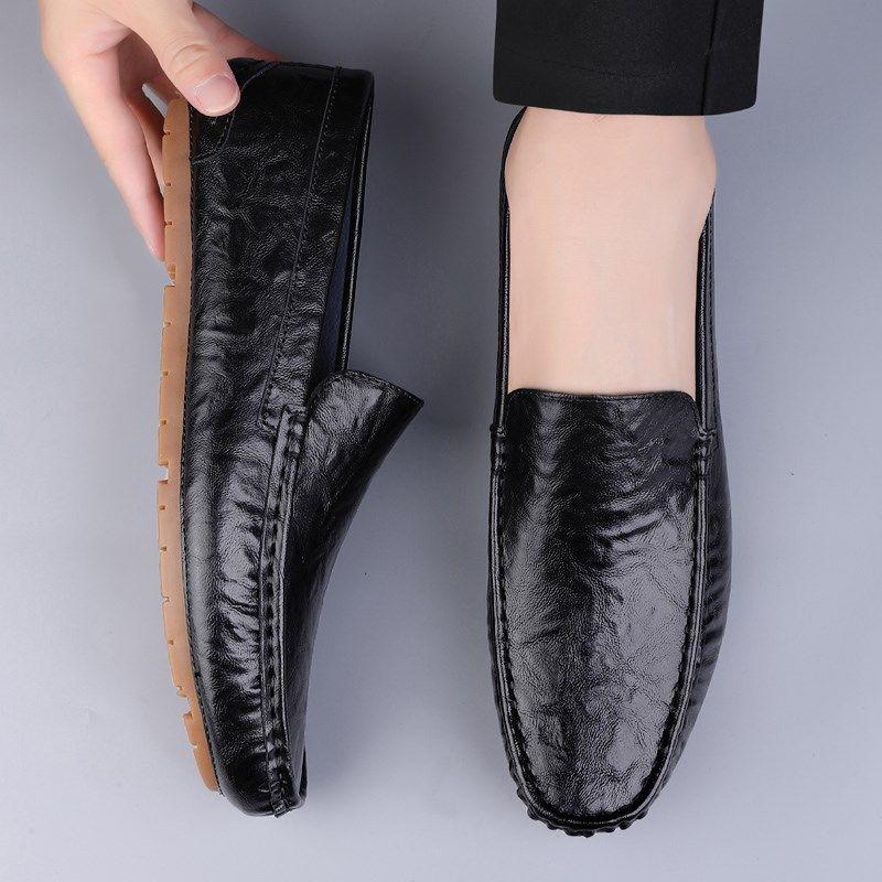 豆豆鞋男款2024春秋季真皮软底休闲男鞋大码45一脚蹬懒人商务皮鞋,流行男鞋,休闲皮鞋,淘宝优惠券,粉丝福利购,淘宝优惠卷