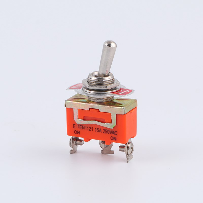 6脚2档3档d纽子钮子开关摇臂扭子1121拨动开关E-TEN1021/1322/132
