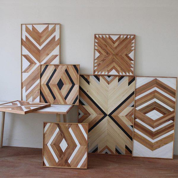 侘寂风原木手工木版画实木几何立体装饰画沙发电视背景墙面画,家居饰品,壁饰,淘宝优惠券,粉丝福利购,淘宝优惠卷