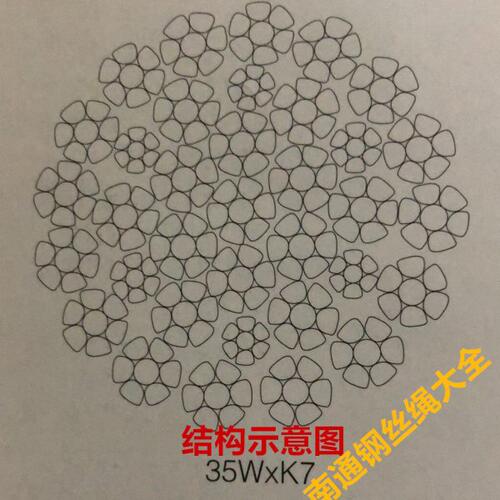 旋挖机用锻打扁丝钢芯防旋转钢丝绳专业旋挖机用钢丝绳