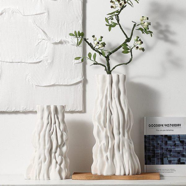 雨彤3D客厅插花现简约家居板房软装不规则花器打印陶瓷花摆件,家居饰品,花瓶,淘宝优惠券,粉丝福利购,淘宝优惠卷