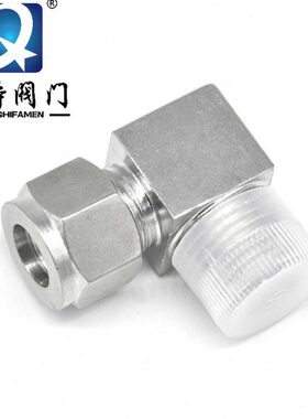 Φ弯头6 Φ不锈钢卡套 接头弯头直角外丝14 410M终端M308 直角