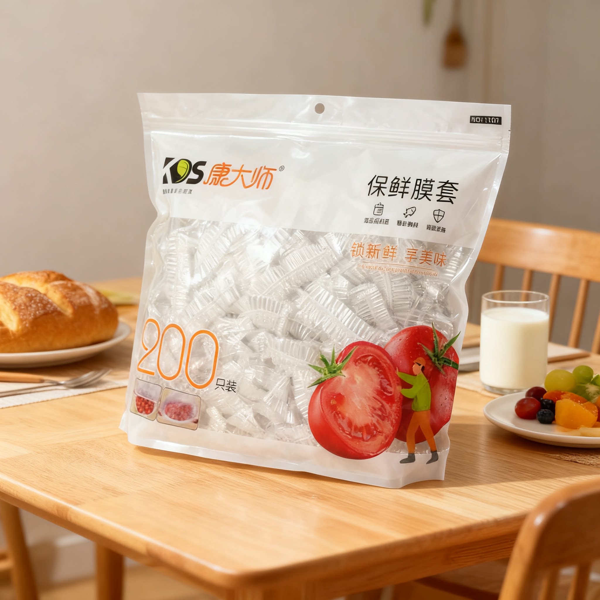 康大师旗舰店精致洁净通透保鲜膜套加厚2026款放心使用一次性包邮