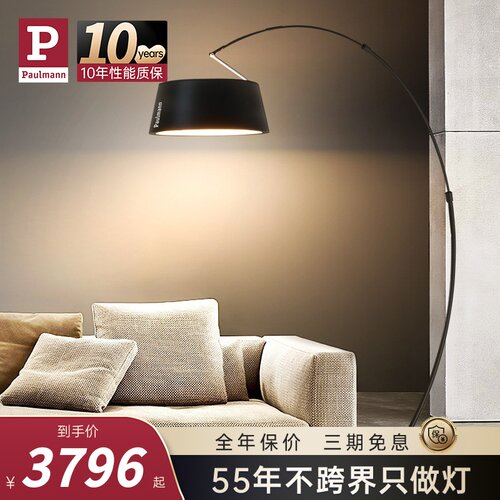 【新品】德国柏曼钓鱼灯落地灯现代客厅别墅简约氛围立式地埋灯