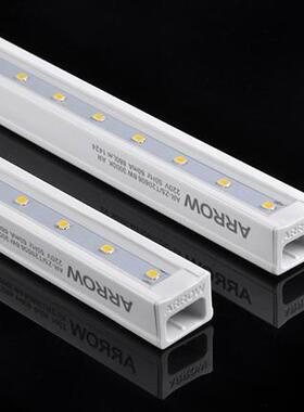 t5硬灯条led硬灯条220v柜台led灯带led展柜灯三色变光调光