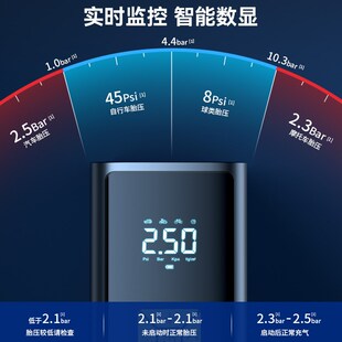 车载无线充气泵便携式 汽车用打气泵电动高压大功率轿车轮胎打气筒