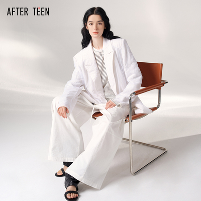 AFTER TEEN「复古未来|后现代主义」透视网纱双层轻薄西装