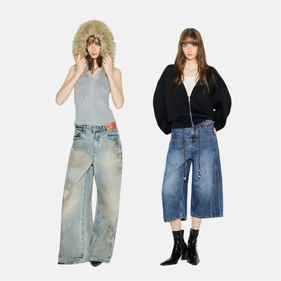 AFTER TEEN 可拆卸毛领真两件卫衣套装