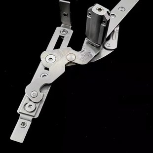 180度铰链内开窗户断桥铝合金平开门铝框门滑撑上下左右可调脚链