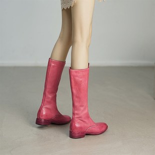 guidi靴显瘦长靴 高端水洗马皮2024新秋冬季 炸街女孩 超显腿长